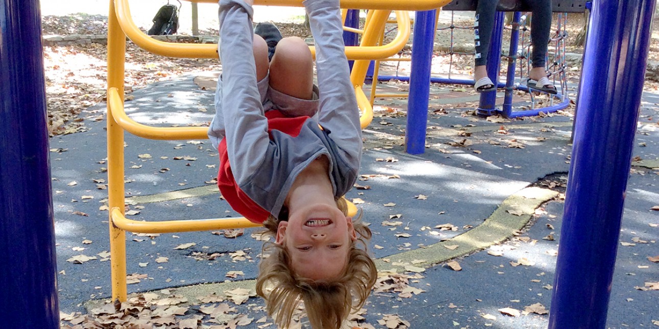 Climbing in Clark Park